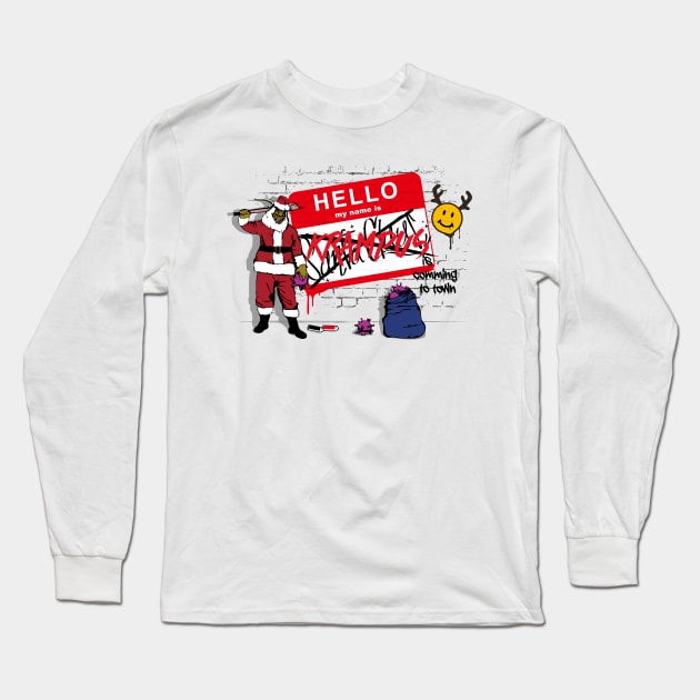 Krampus is coming to town. Long Sleeve T-Shirt by TurkeysDesign